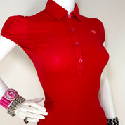 Moschino Jeans Red Polo (XS/S)