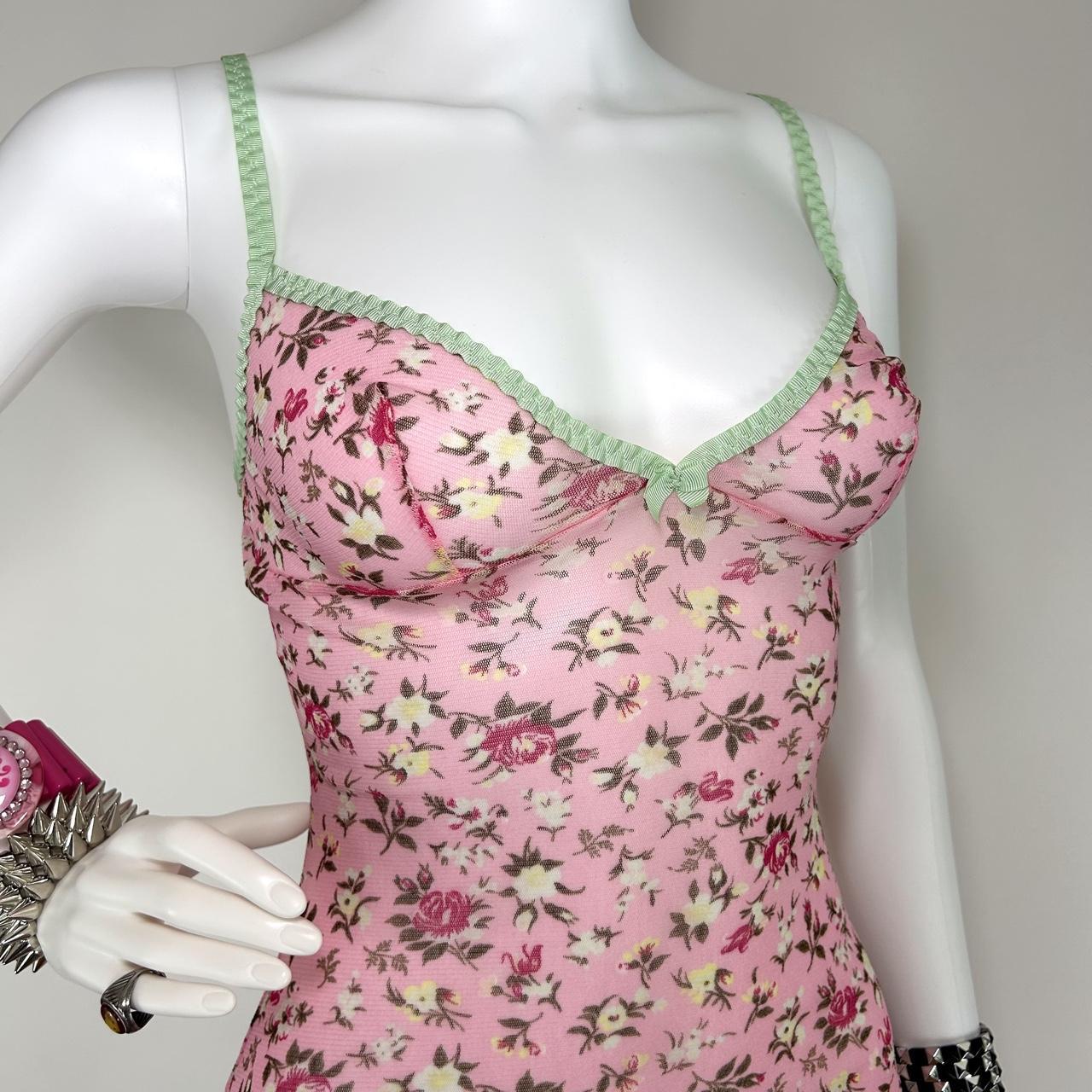 D&G Dolce & Gabbana Pink Floral Cami (XS/S)