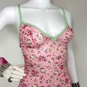 D&G Dolce & Gabbana Pink Floral Cami (XS/S)