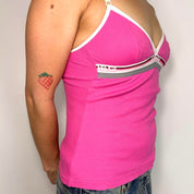 D&G Dolce & Gabbana Pink Ribbed Cami (XS/S)