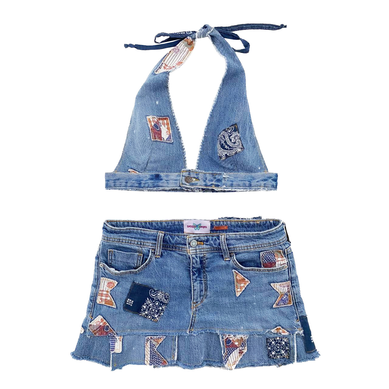 Patchwork Denim Set (M)