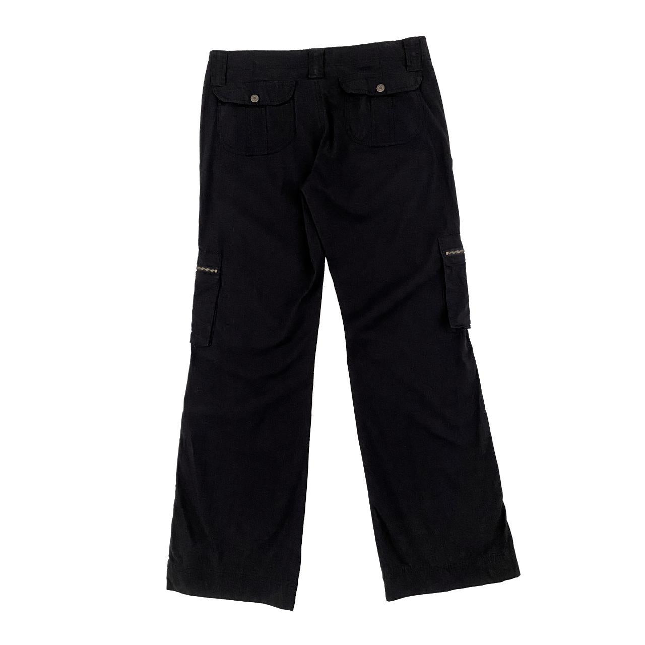 Y2K Black Mid-Rise Utility Cargos (M)