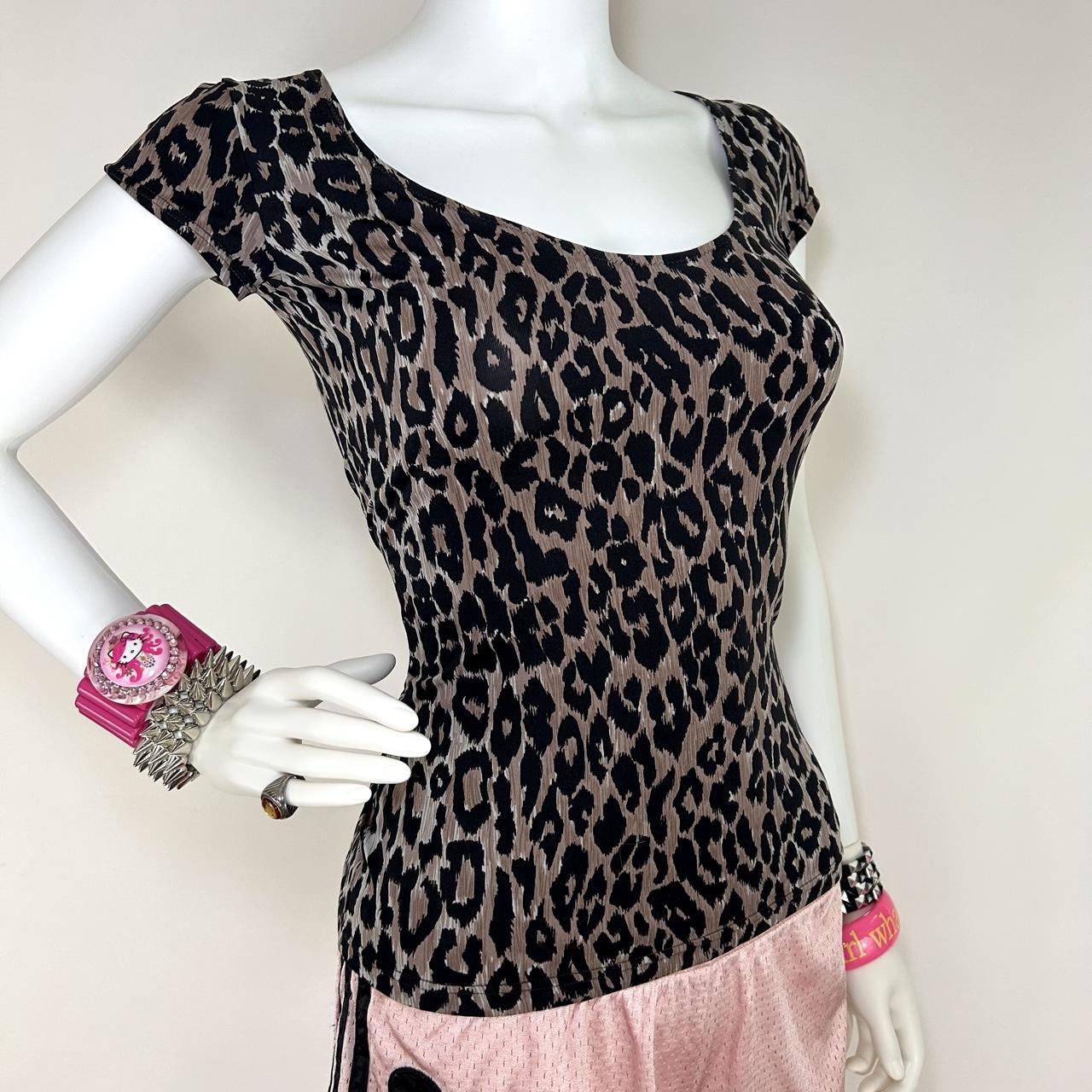 Dolce & Gabbana D&G Leopard Short Sleeve Top (S/M)