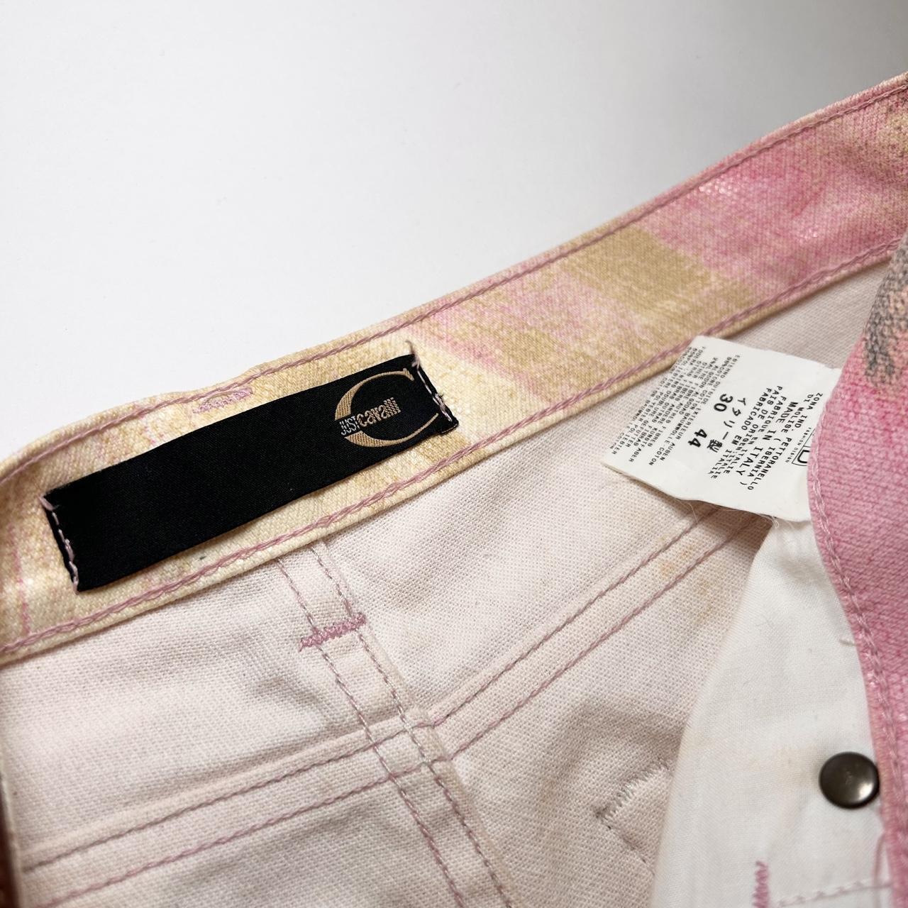 Just Cavalli Y2K Pink Snakeskin Jeans (S)