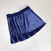 Blumarine Blue Velour Mini Skirt (XS)
