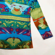 Funky Silk Tie Dye Top (S)