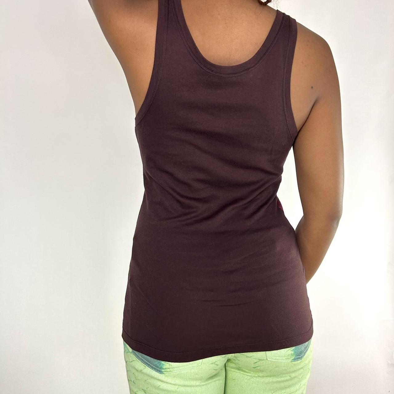 Dior Y2K Brown Raven Tank Top (M)