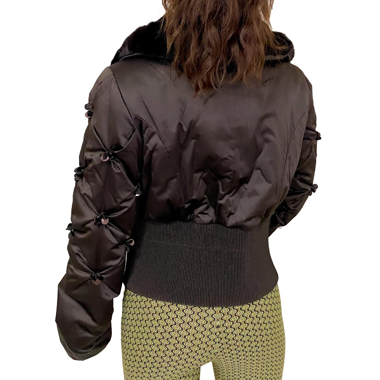 Glam Chocolate Puffer (M)