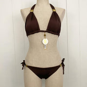 Vitamin A Brown Reversible Bikini (L/S)