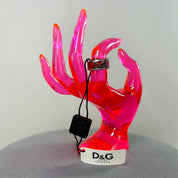 NWT D&G Dolce & Gabbana Red Silver Snakeskin Ring (5)