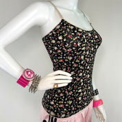 D&G Dolce & Gabbana Black Floral Cami (XS/S)