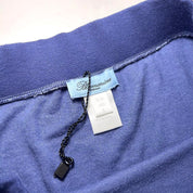 Blumarine Blue Velour Mini Skirt (XS)