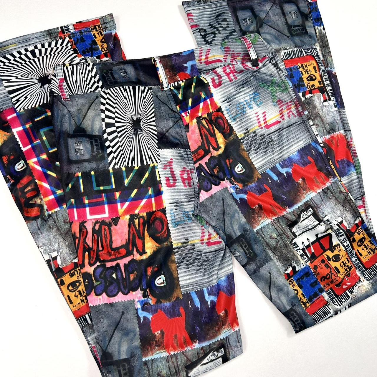 Y2K Euro Graffiti Pants (S)