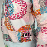 Galliano Vintage Gazette Print Hoodie (M)
