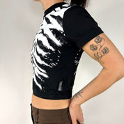 Versace Tiger Print Cropped Tee (S/M)