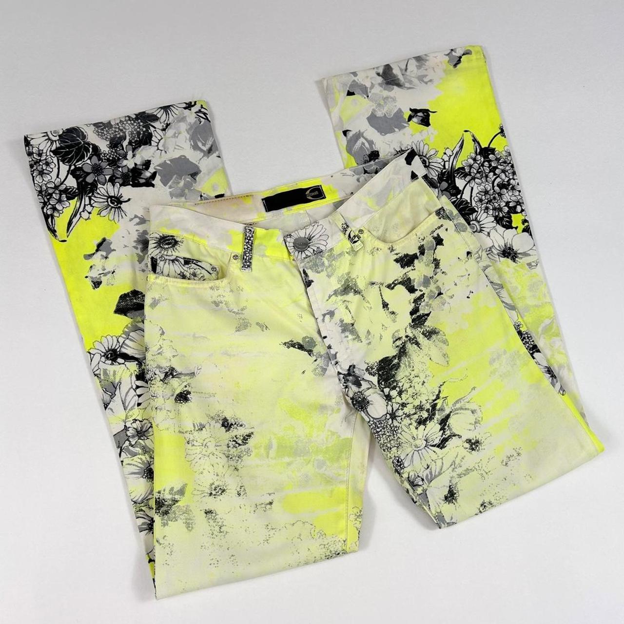 Just Cavalli Neon Floral Jeans (XS)