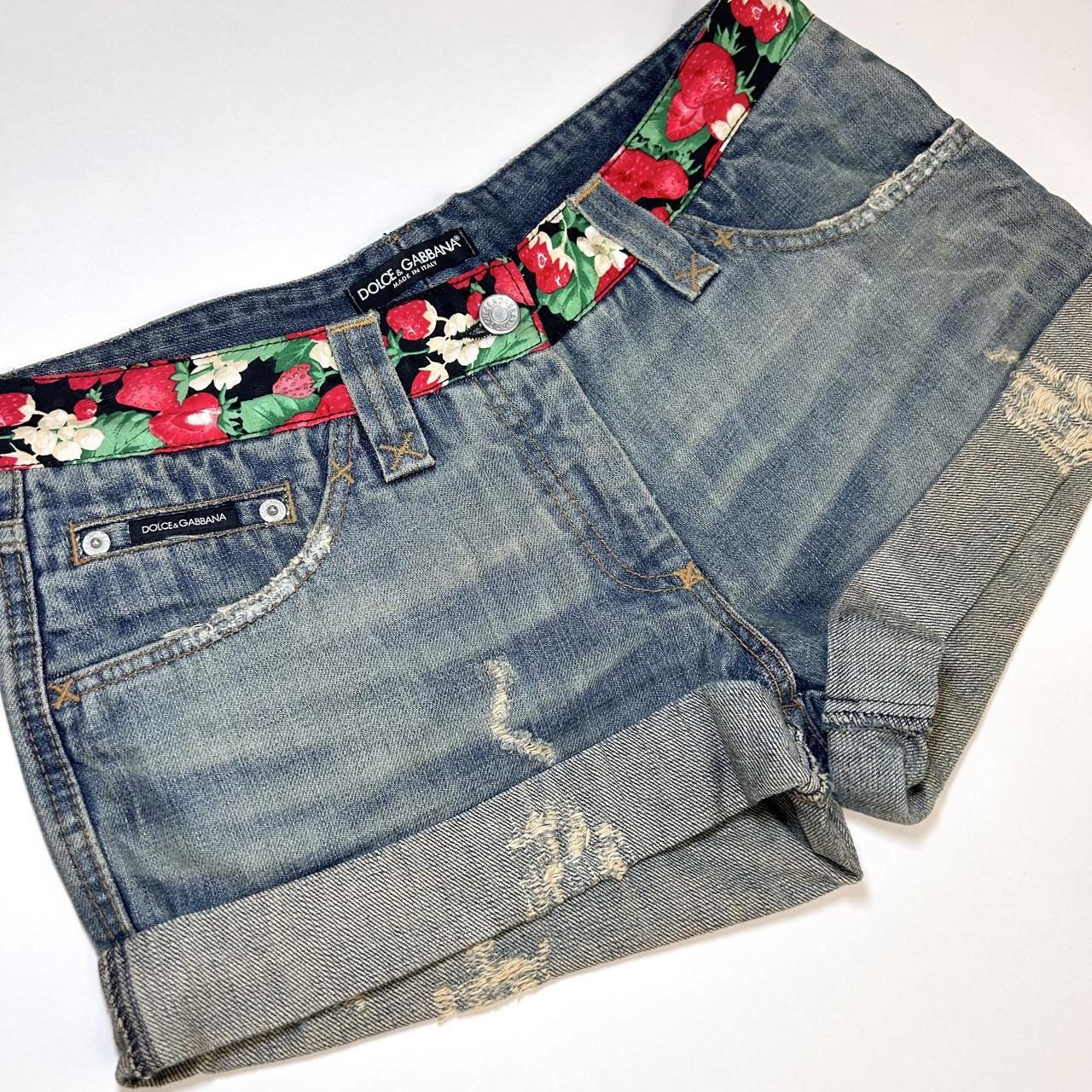 D&G Dolce & Gabbana Y2K Strawberry Shorts (S)