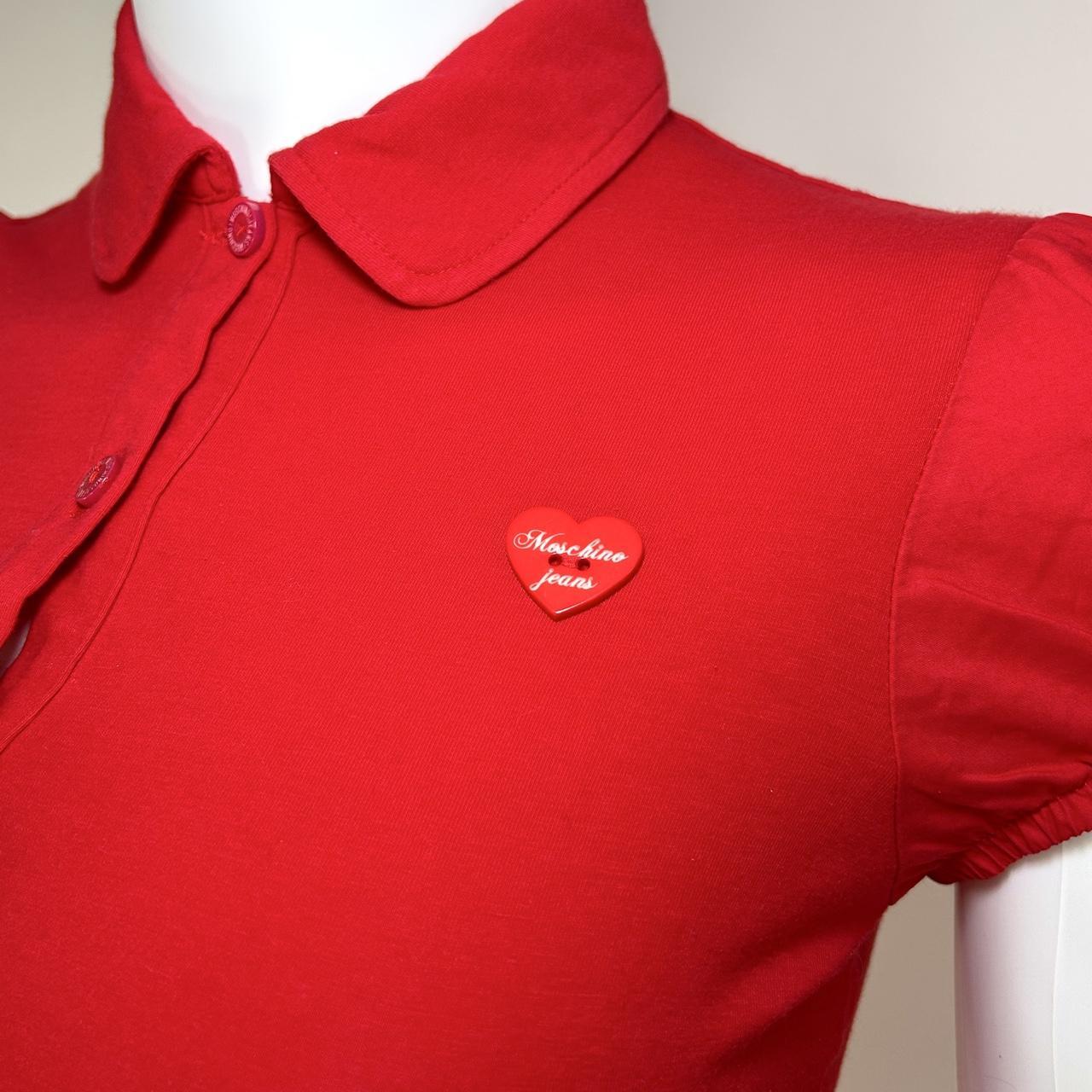 Moschino Jeans Red Polo (XS/S)