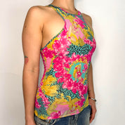 Versace Baroque Tropical Leopard Tank (XS/S)