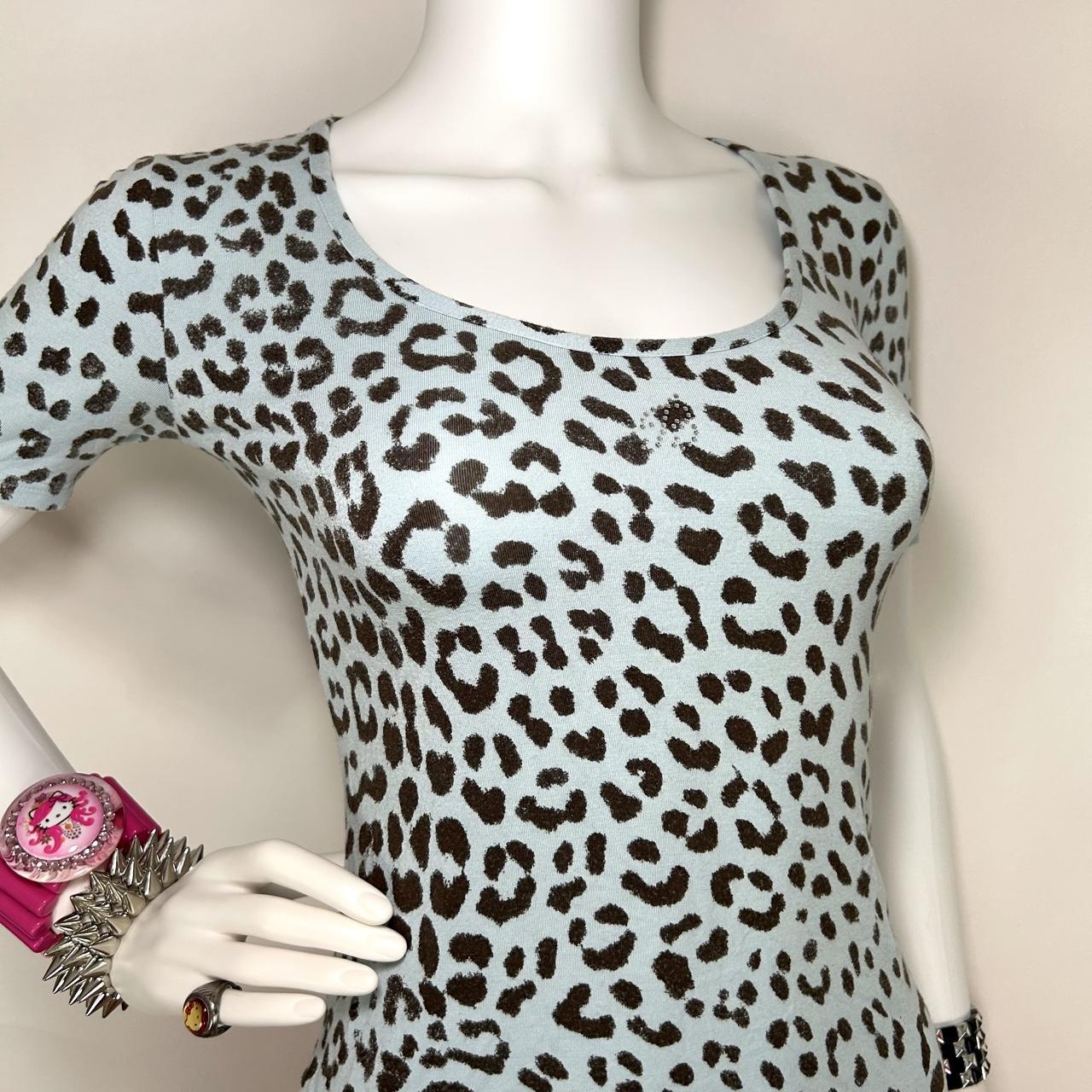 Blumarine Blue Leopard Top (S/M)