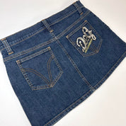 D&G Dolce & Gabbana Sequin Logo Mini Skirt (S)
