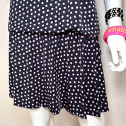 Blumarine Black and Pink Polka Dot Dress (M)