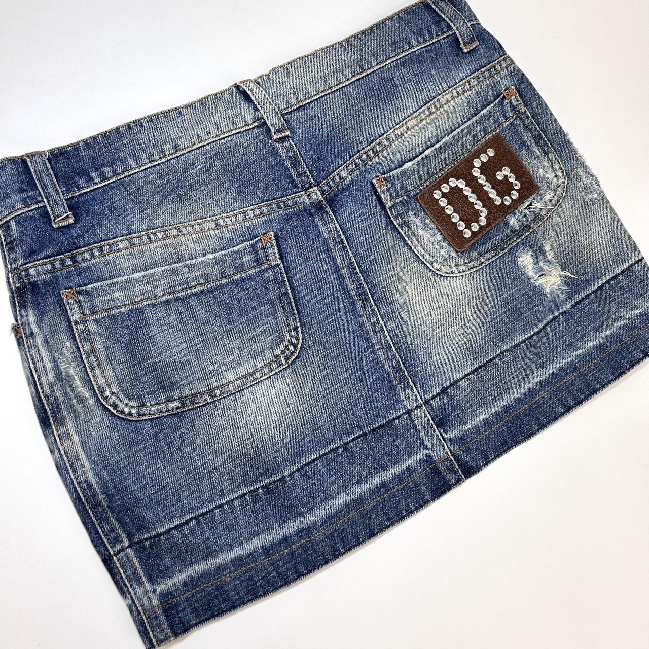 D&G Dolce & Gabbana Y2K Denim Mini Skirt (S)