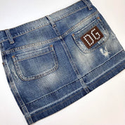 D&G Dolce & Gabbana Y2K Denim Mini Skirt (S)