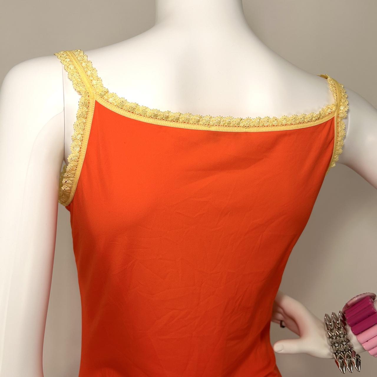 Blumarine Y2K Orange Cami (M)