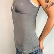 Blumarine Y2K Gray Cami (S)