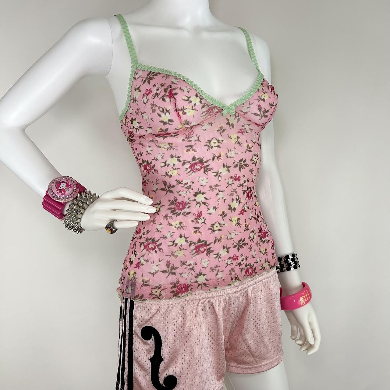 D&G Dolce & Gabbana Pink Floral Cami (XS/S)