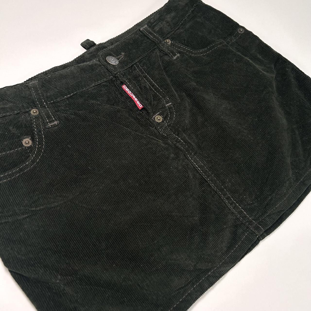 Dsquared2 Green Corduroy Mini Skirt (XS/S)