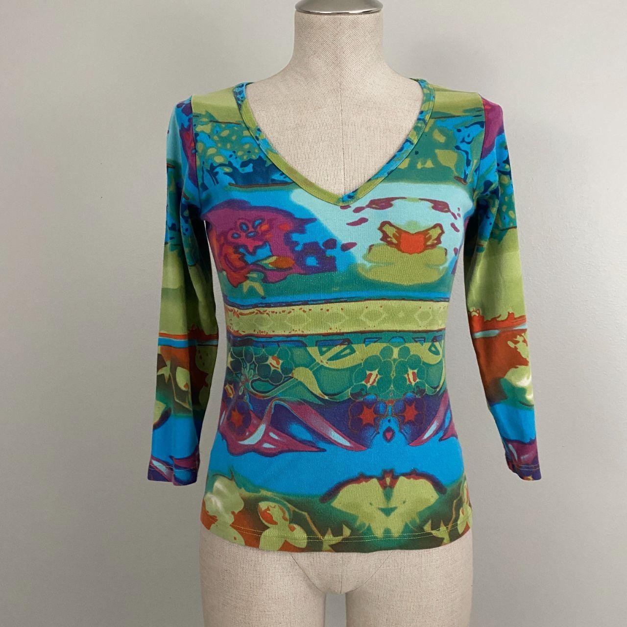 Funky Silk Tie Dye Top (S)