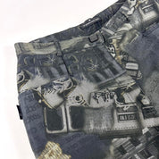 Vintage Euro Graffiti Pants (M)