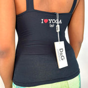 NWT D&G 'I ❤️ YOGA' Tank Top (S)