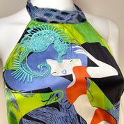 Custo Barcelona Silk Halter Top (S/M)