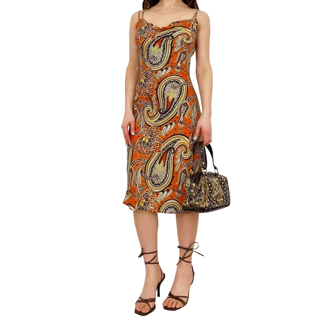 Autumn Paisley Dress (XS)