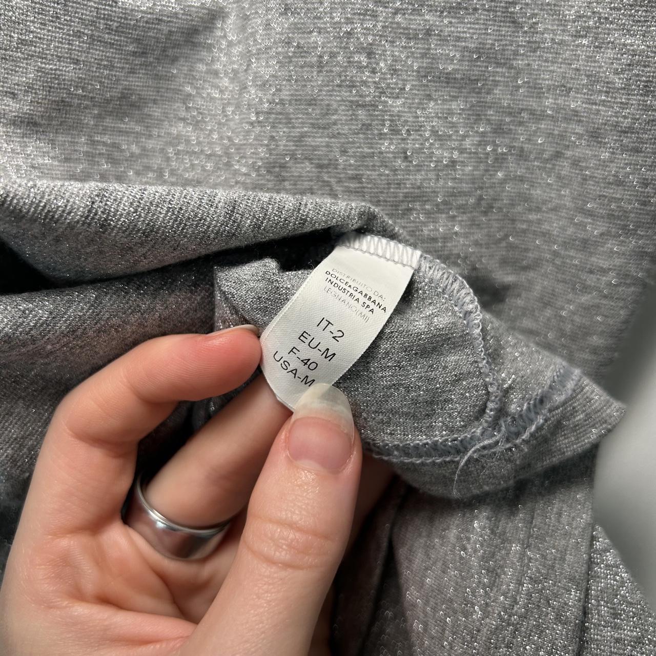 D&G Dolce & Gabbana Gray Sparkly Cami (XS/S)