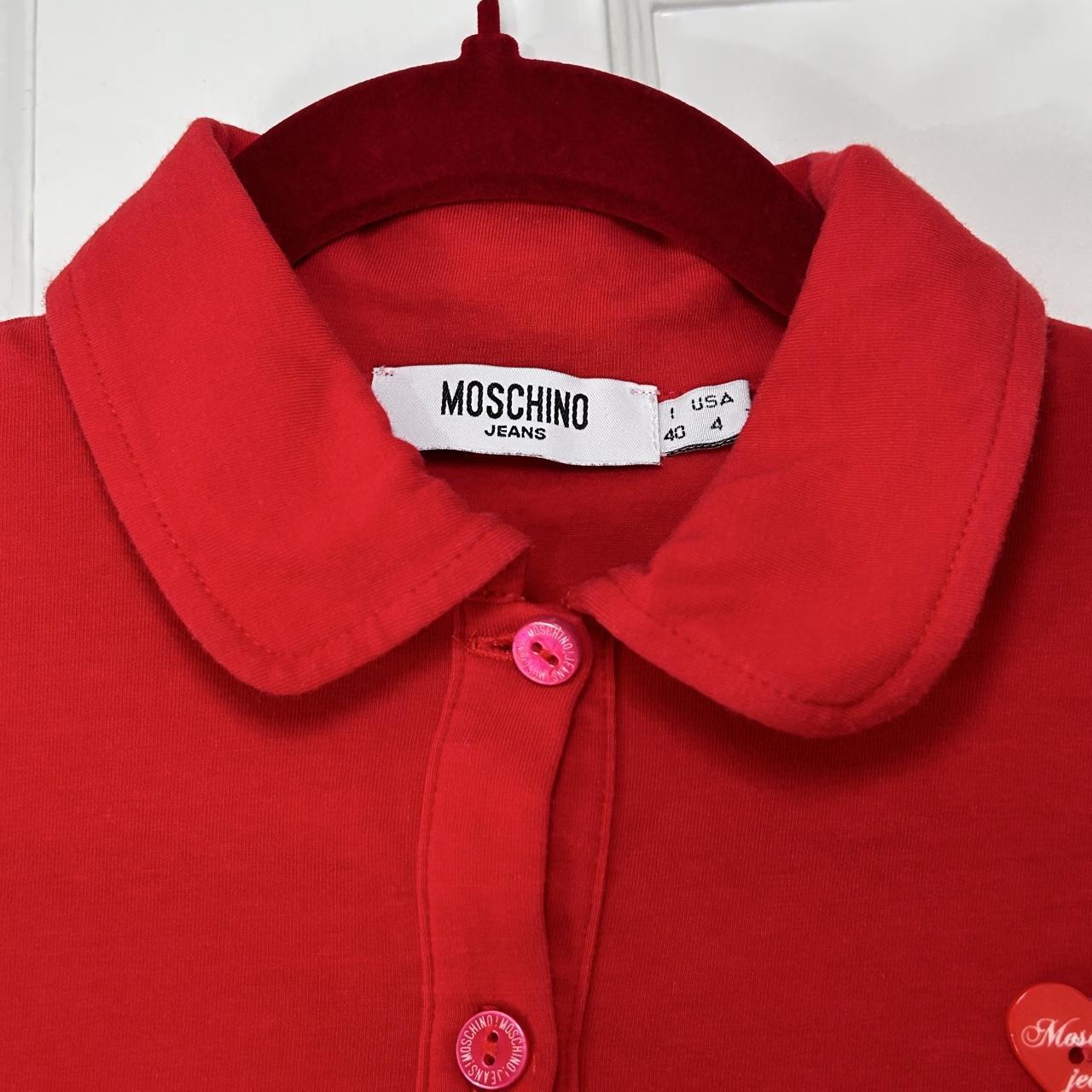 Moschino Jeans Red Polo (XS/S)