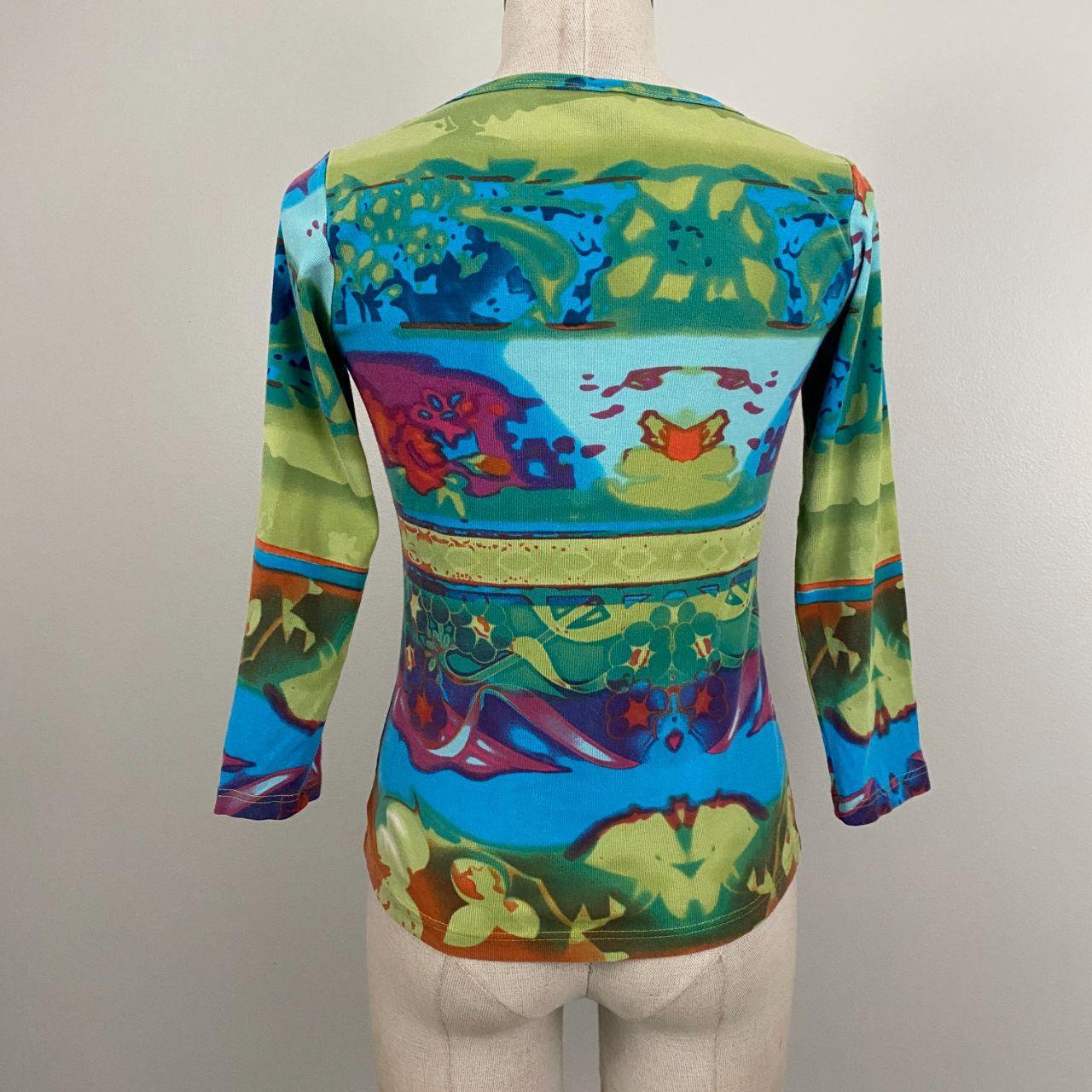 Funky Silk Tie Dye Top (S)