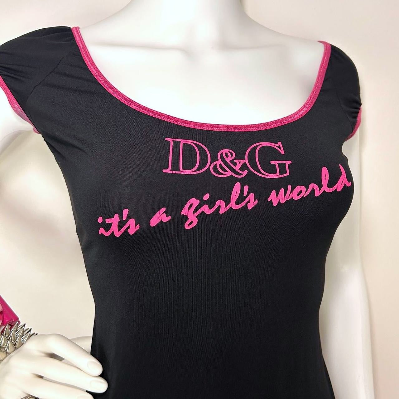 Dolce & Gabbana D&G "It's A Girl's World" Top (M)