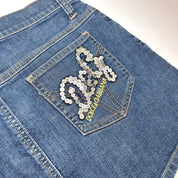 D&G Dolce & Gabbana Sequin Logo Mini Skirt (S)