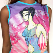 Y2K Euro Anime Girl Tank Top (S)