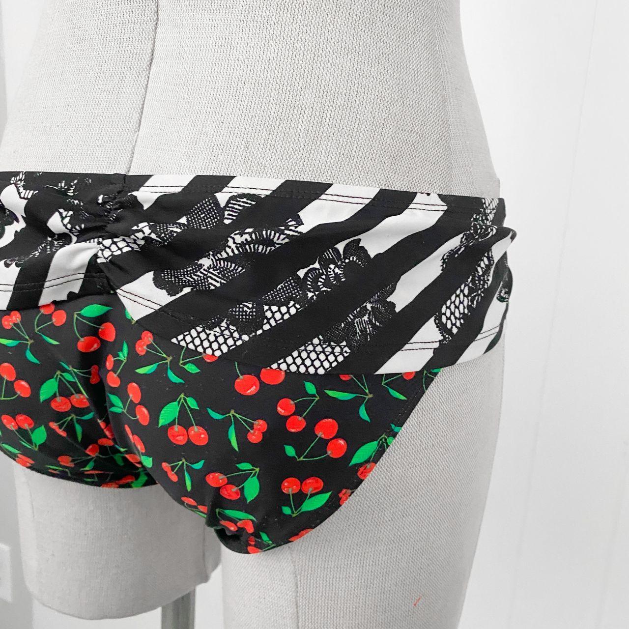 Cherry & Lace Print Bikini (M)