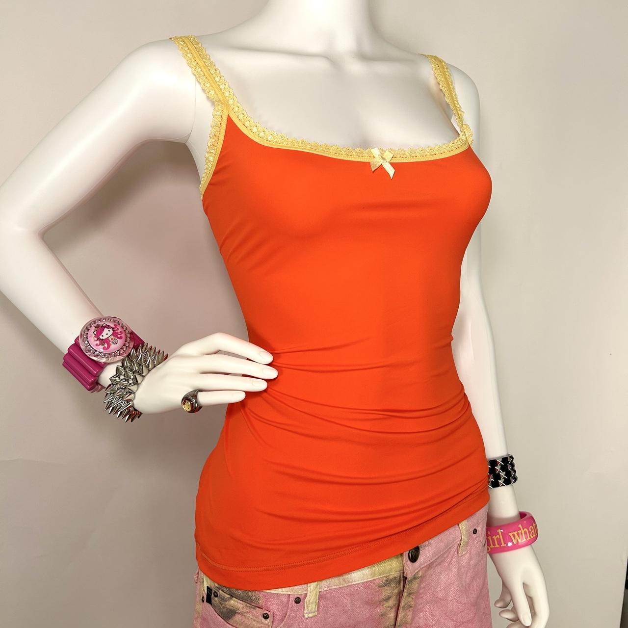 Blumarine Y2K Orange Cami (M)