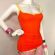 Blumarine Y2K Orange Cami (M)