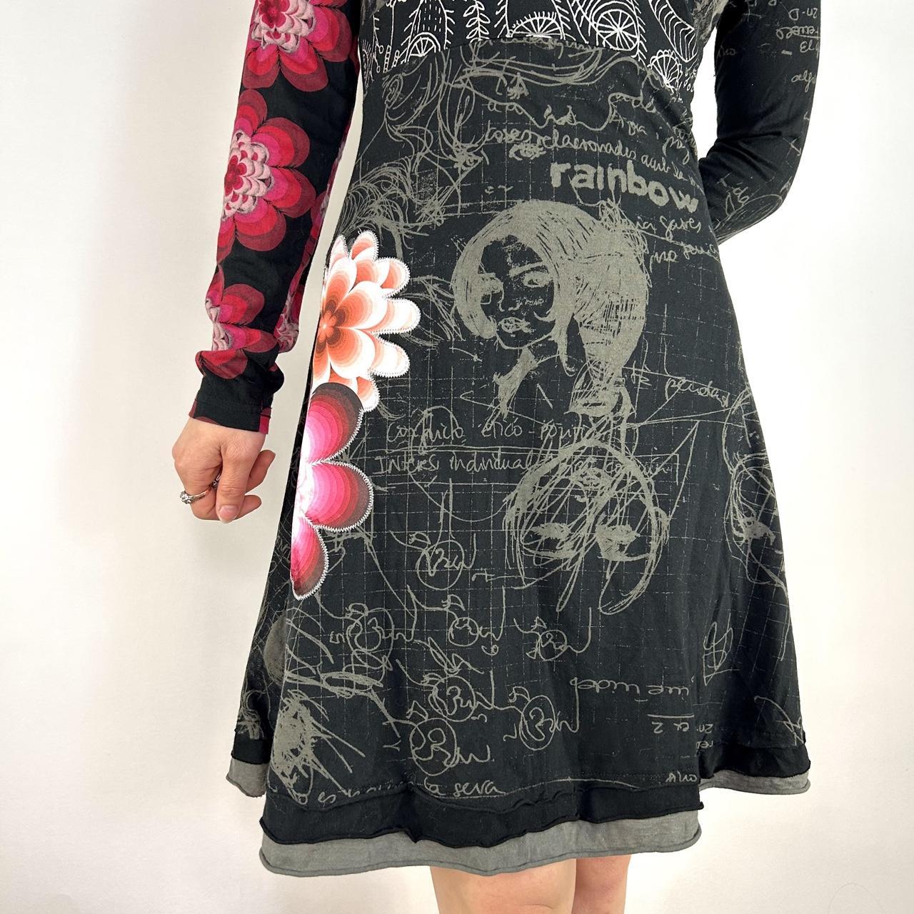 Desigual Asymmetrical Long Sleeve Dress (S/M)