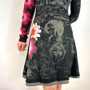 Desigual Asymmetrical Long Sleeve Dress (S/M)
