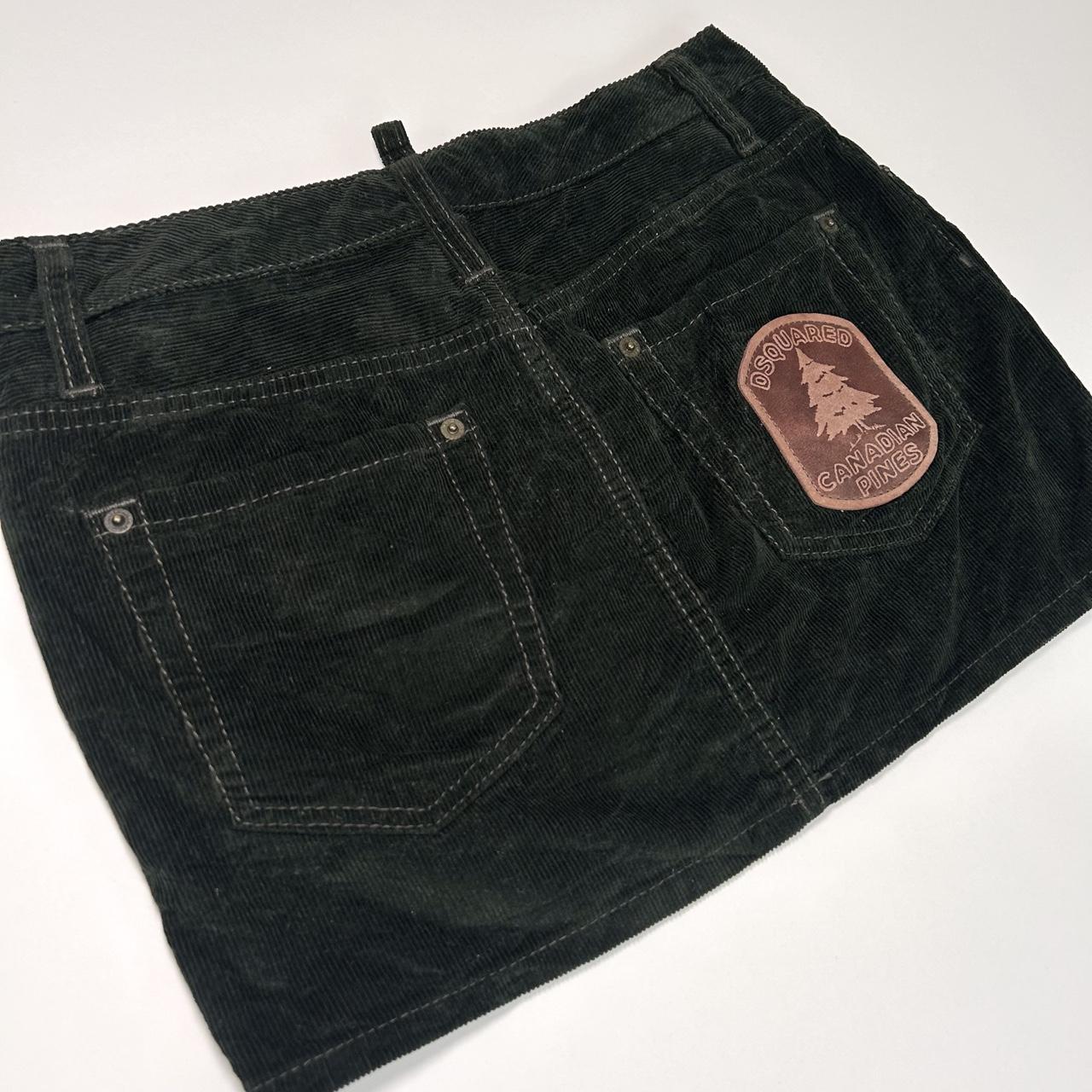 Dsquared2 Green Corduroy Mini Skirt (XS/S)