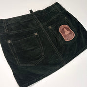 Dsquared2 Green Corduroy Mini Skirt (XS/S)